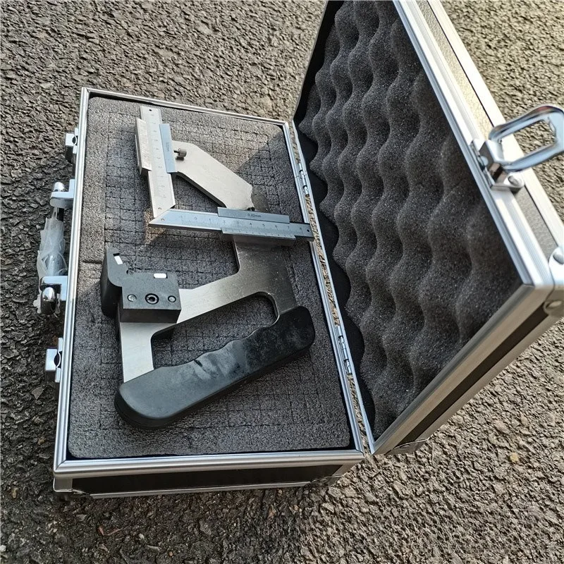 Mechanical Rail Frog Wear Measuring Gauge Rail Abrasion Detector For Railway Track Maintenance Inspection