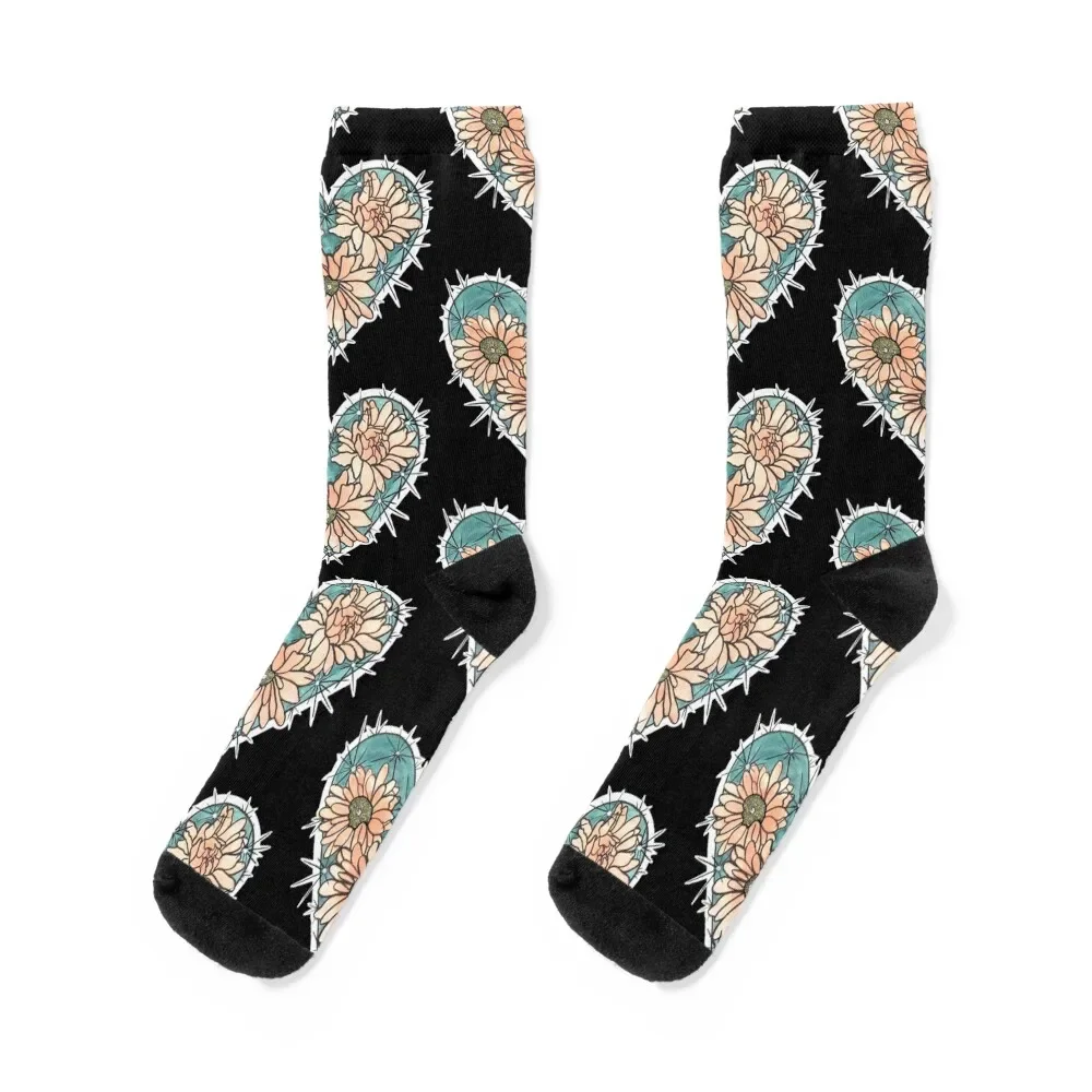 Prickly Blossom Socks Soccer Run with print gift Girl'S Socks Men's