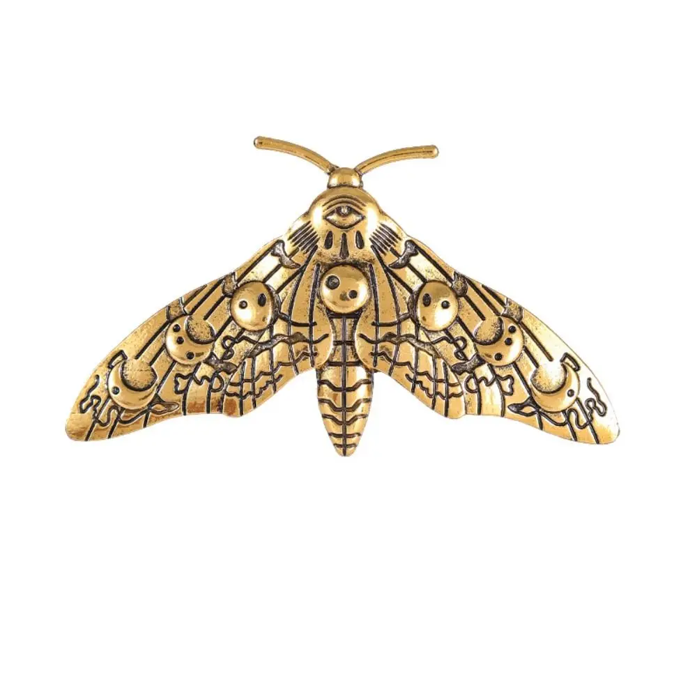

High Quality Alloy Hair Clip Moth Decor Gothic Hair Pin Vintage 3.31×1.89in Hair Accessories