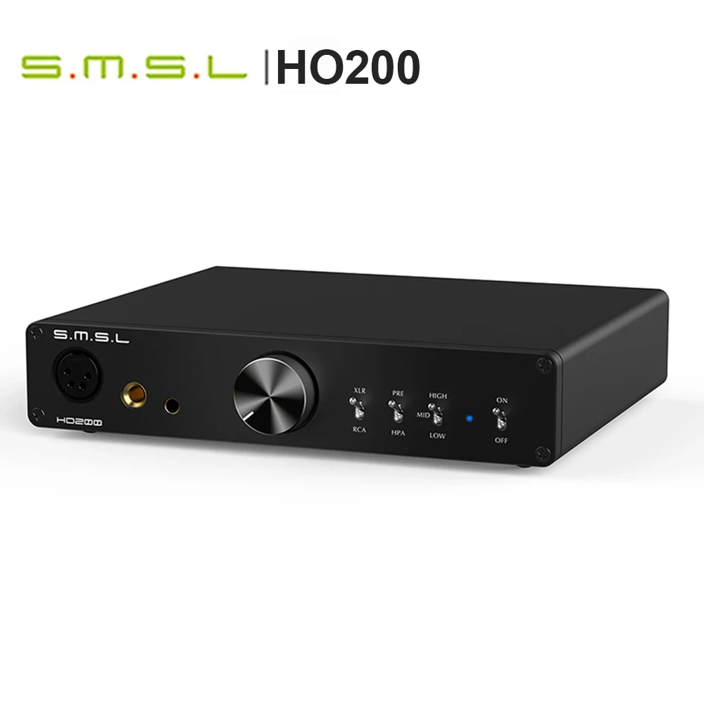 

SMSL HO200 Hi-Res Headphone Amplifier 16ohm 6W/32ohm 3W RCA PRE Output Hi-End Pre-Amp XLR Balanced Unbalanced Input Earphone AMP