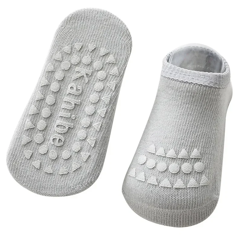 Ensemble de chaussettes et genouillères pour bébé, couleur unie, antidérapantes, rotule pour enfant, chaussettes de sol de sécurité pour ramper, protection des genoux pour filles et garçons