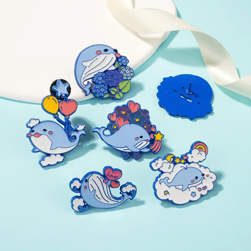 Милая-брошь-из-сплава-кита-женский-элитный-смысл-нишевый-металлический-значок-для-украшения-значок-на-груди-с-рисунком-капельного-масла-оптовая-продажа