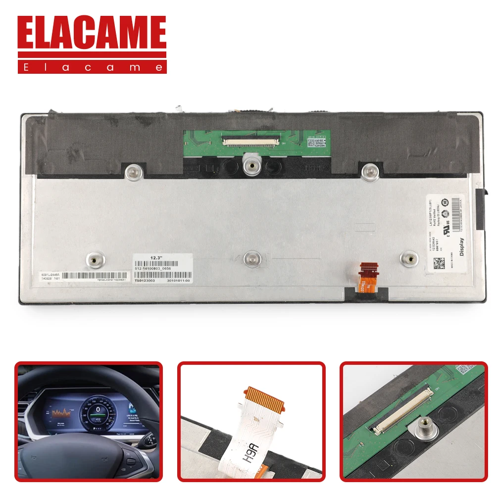 

LA123WF1SL01 12.3" Lcd Display Digital Instrument Cluster for Tesla Model S S2 X GEN 2 LA123WF1(SL)(01) Car Monitors Screen