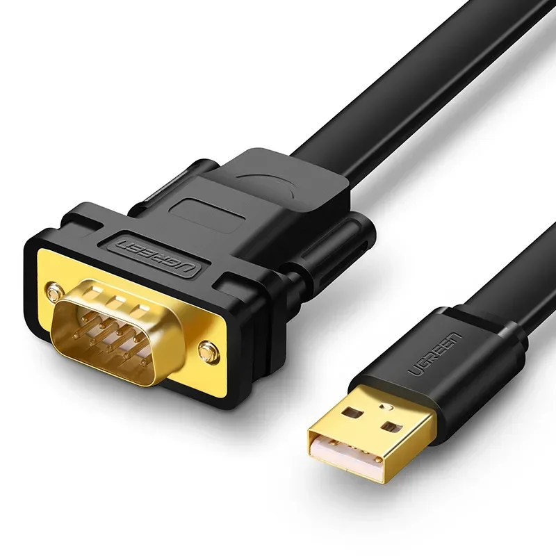 Convertitore cavo piatto seriale DB9 da USB a RS232 Com per WIN10 WIN8 MAC SERVER2008 INDUSTRIA