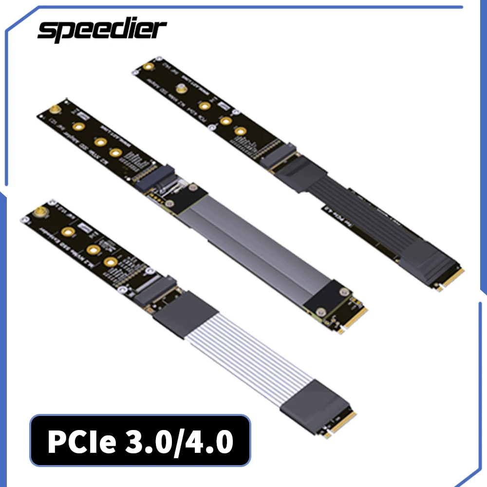 ADT K44SF/R44SF M.2 per cavo di prolunga SSD NVMe supporto per scheda Riser per unità a stato solido M2 a PCI Express 3.0 4.0 X4 PCI-e Silver