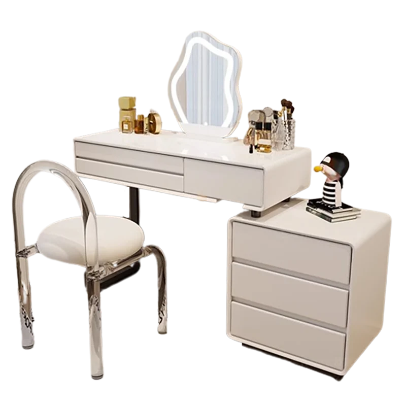 Minimalist Kawaii Vanity Table White Drawer Luxury Makeup Vanity Table Multifunctional Storage Mueble Tocador Home Furniture