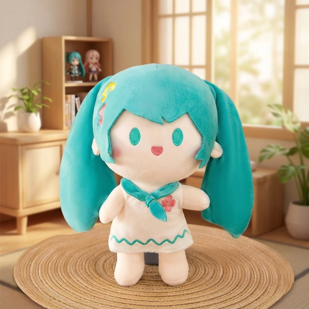 

Мику Хацунэ Фуфу плюшевая кукла аниме милая мягкая игрушка подушка захват машина приз Kawaii фигурка Коллекционный подарок для фанатов косплей