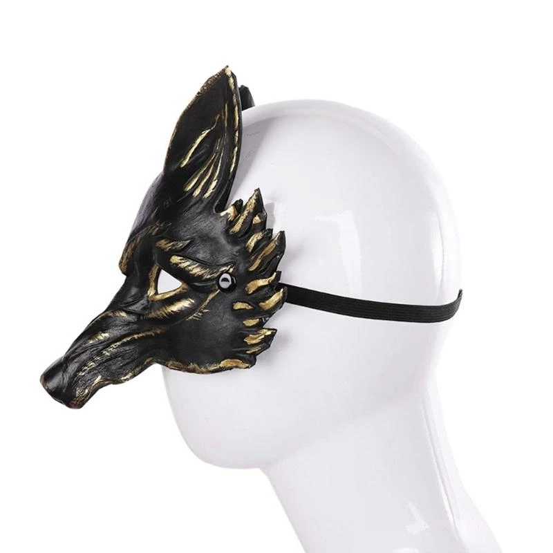 3D Werwolf Maske Cosplays Party Maske Halbe Gesichtsmaske Gruselige Tiermaske Maskerade Halloween Kostüm Zubehör Wolf Maske