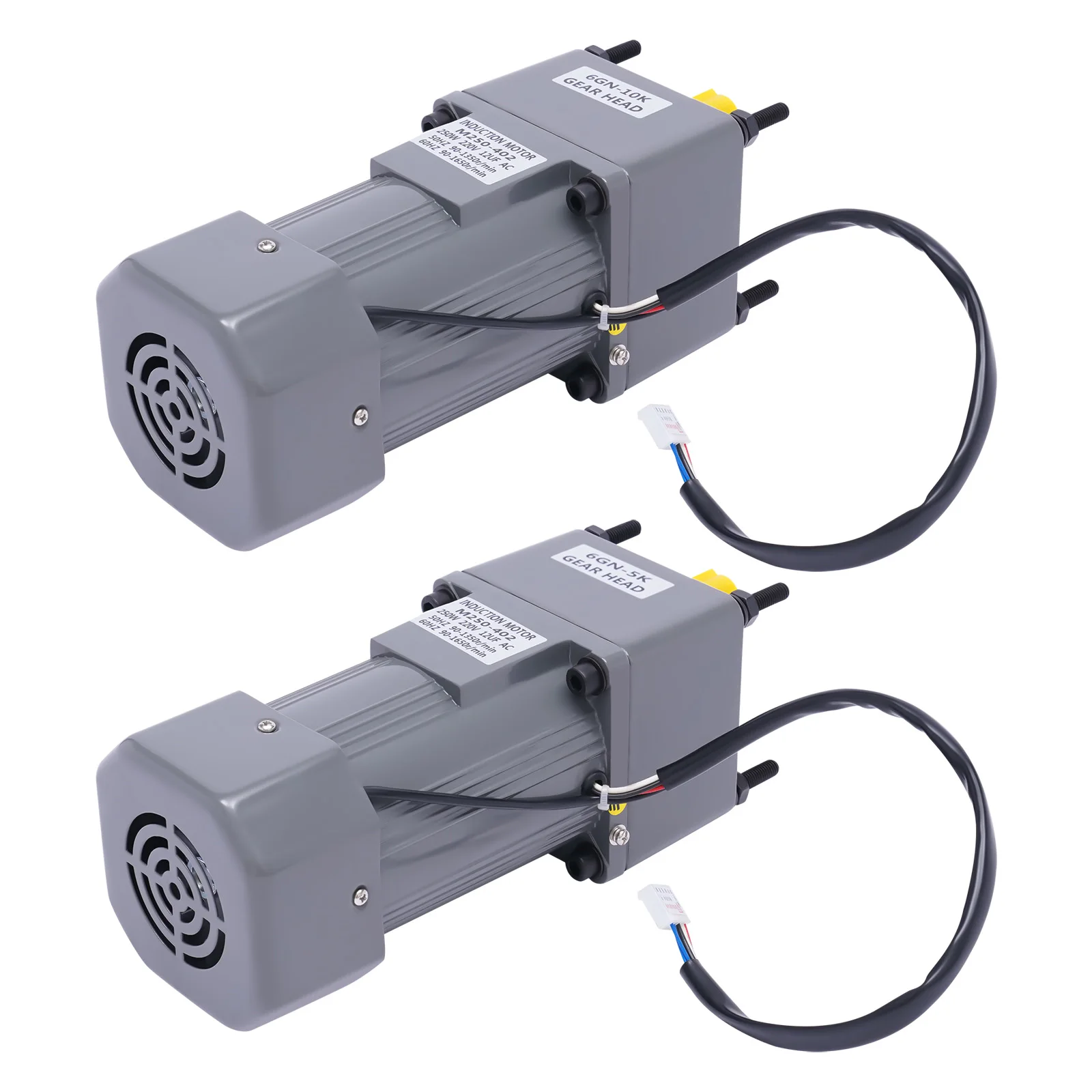 250 W 220 V AC Getriebemotor mit hohem Drehmoment, Untersetzungsgetriebe, Elektromotor, variabler Drehzahlregler, 0–270 U/min, 5 K/10 K mit Regler