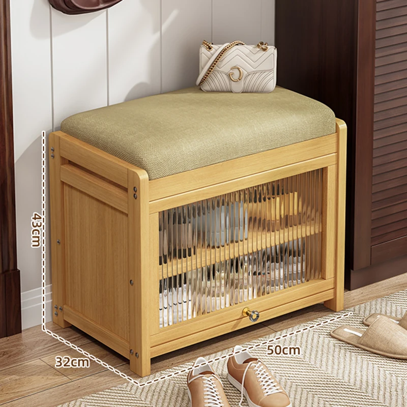 عرض شفاف رفوف خزانة الأحذية تظهر رف الأحذية الخشبي الشمال خزانة مرآة برج أدراج أثاث المنزل Zapatero #3