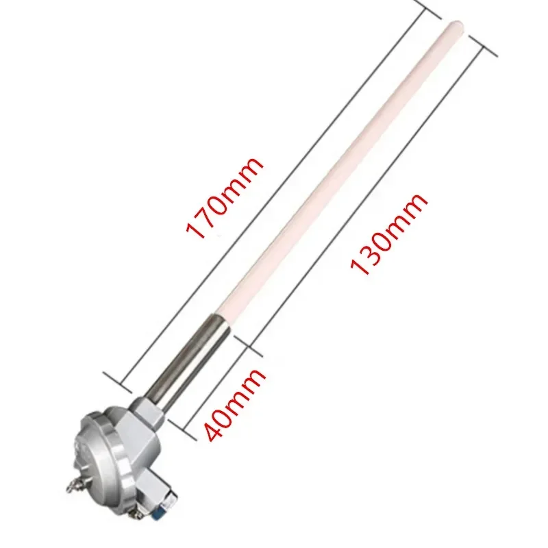 Customized payment K-type WRN-132 Corundum Ceramic Tube SUS304 1300 Degree For High Temperature Furnace