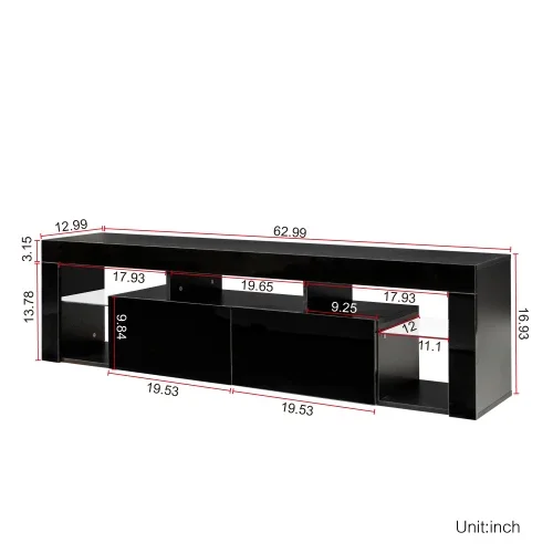 Luxury Television Cabinet Latest Design Tv Table Stands Modern Cabinet Media Console Meubles With LED For Living Room