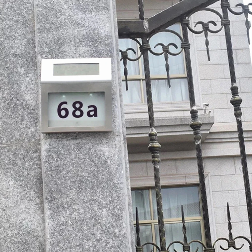 House Number LED Solar Lamp Wa - огляд і ціна Outdoor Power Number