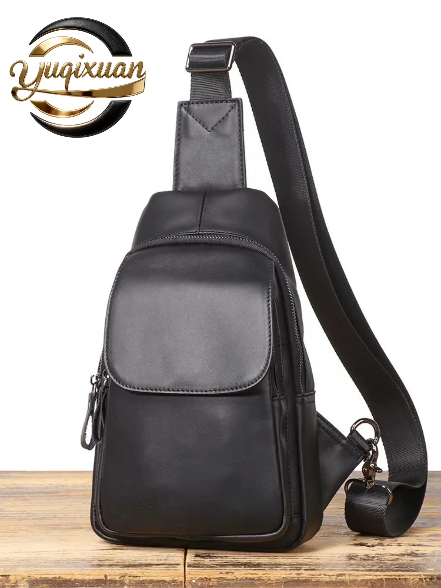 yuqixuan-genuine-leather-single-shoulder-bag-casual-crossbody-men's-bag-top-layer-cowhide-multi-functional-leisure-chest-bag