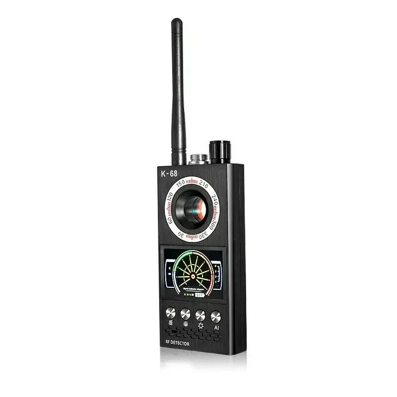 K68 anti-espião scanner detector câmera rf gsm áudio bug gps localizador rastreador pe66