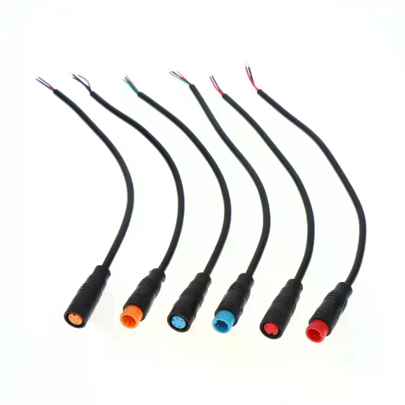 

Black Ebike Accessories Optional Cable Base Connector Waterproof Connector 2/3/4/5/6Pin Cable Display Pin