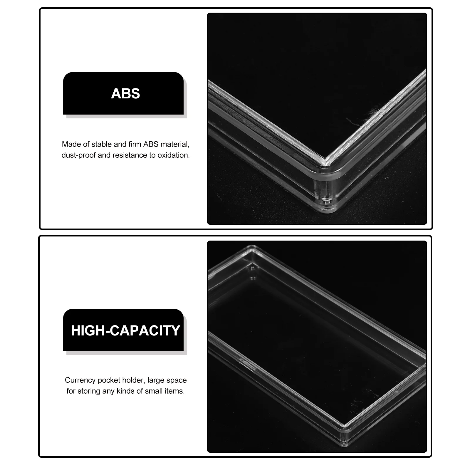 

Чехол для хранения бумажных денег, держатель для банкнот из АБС-пластика для коллекции, пыленепроницаемый органайзер, защитный рукав для памятной заметок