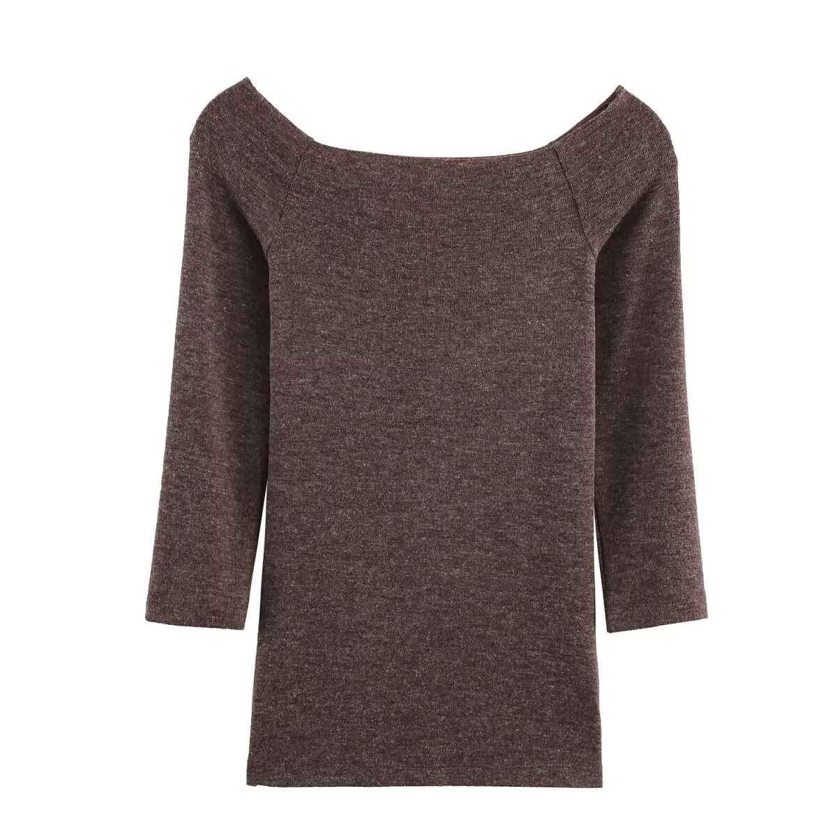 2025 European and American style early autumn new product fashionable casual style inner bottom shirt one-shoulder T-shirt top