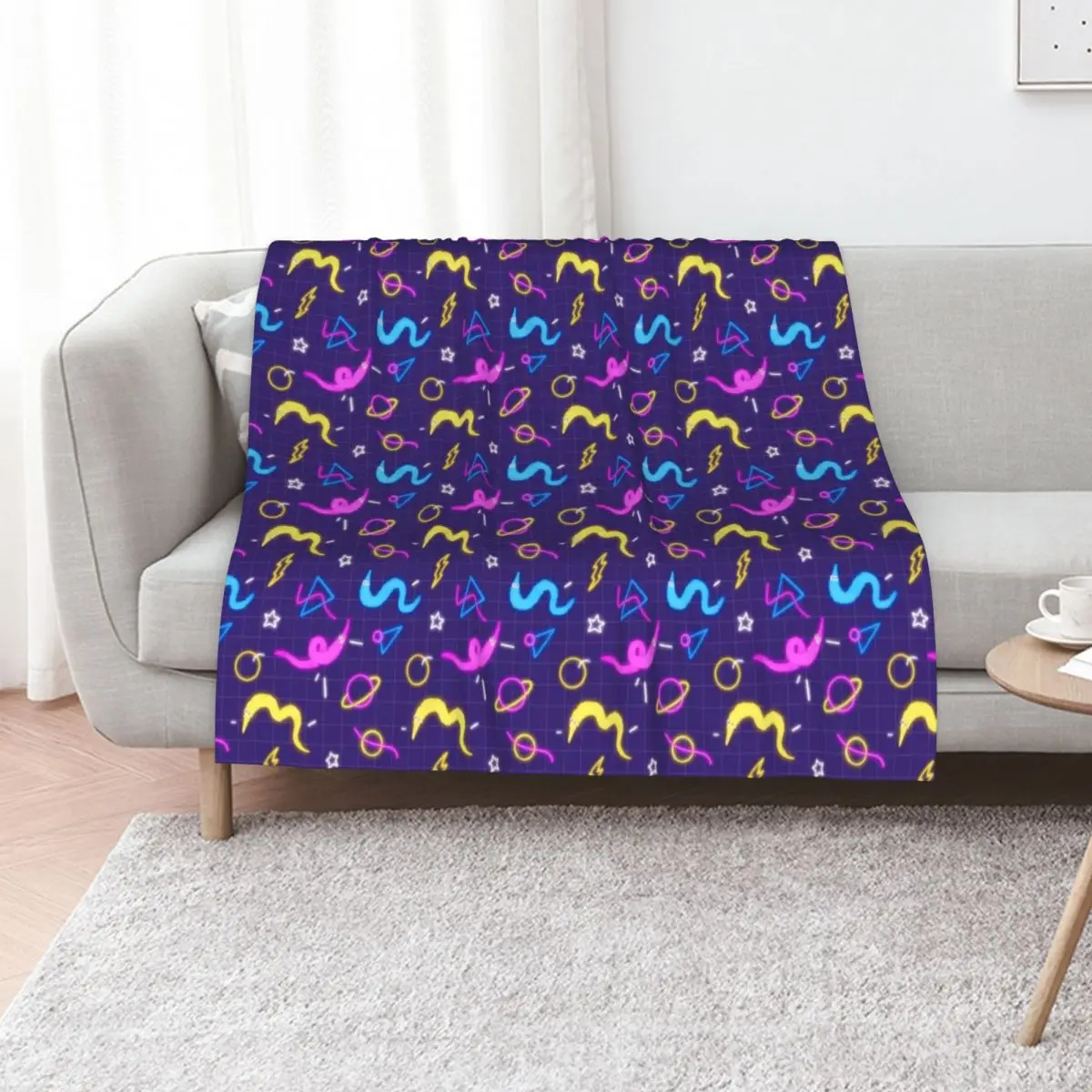 Worm on a String Bowling Alley Arcade Floor Throw Blanket Sleeping Bag Picnic Moving Bed Fashionable Blankets