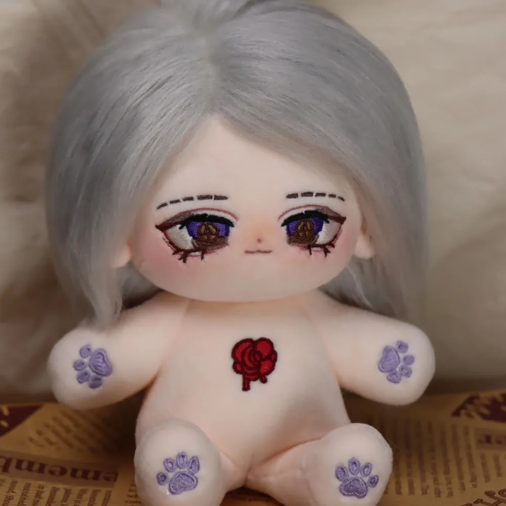 手作り20cm IDVコットン人形 心理学者エイダ 患者エミール ソフトボディ ドレスアップ コスプレ アニメ フィギュア ぬいぐるみ コレクション おもちゃ ギフト