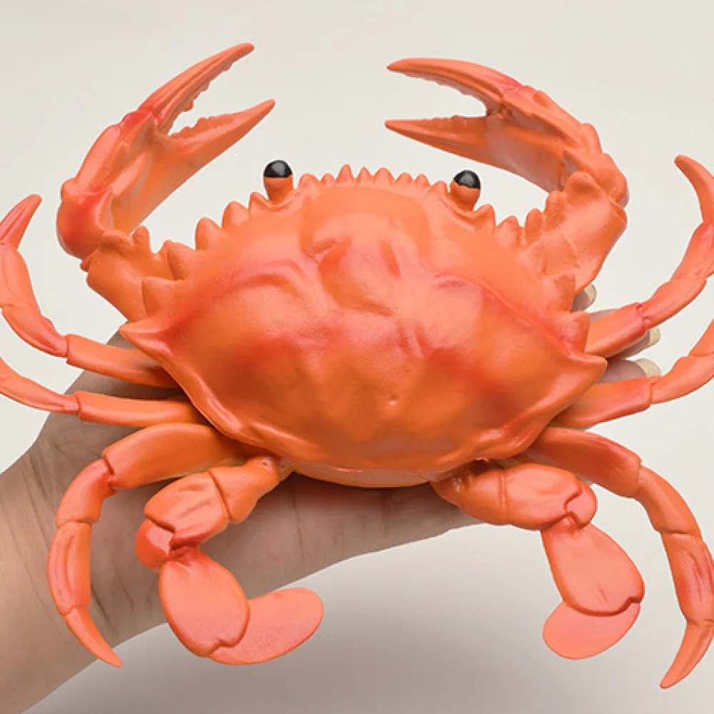 Realistic Ocean Creature Figurine Soft Rubber Lobster Crab Model Educational Science Tool For Kids Cognitive Play
