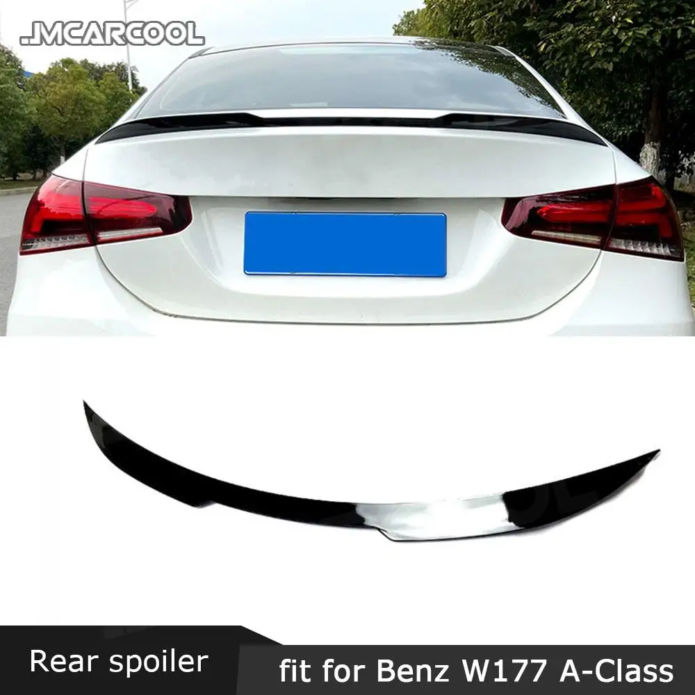 

High quality ABS Rear Trunk Lip Spoiler Wings for Mercedes Benz W177 A180 A200 A220 A35 AMG Sedan 4 door 2019 2020 Auto Styling