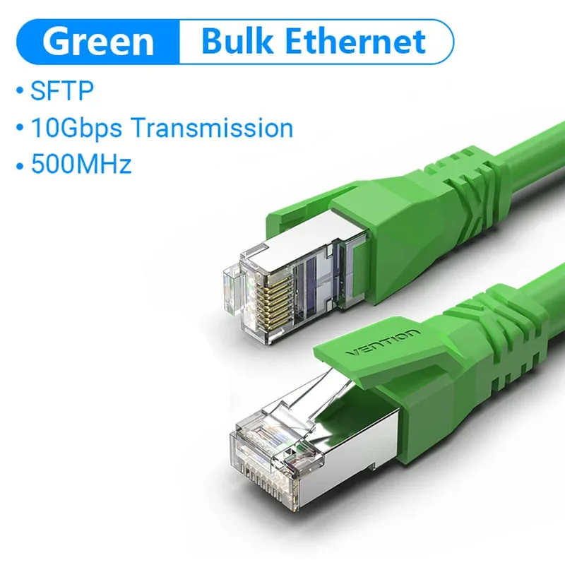 Vention Cat6A Bulk Ethernet-kabel 10Gbps SFTP Cat 6A Patch Cord voor ADSL PLC Servomotor Ethernet Swicth PC RJ45 Netwerkkabel