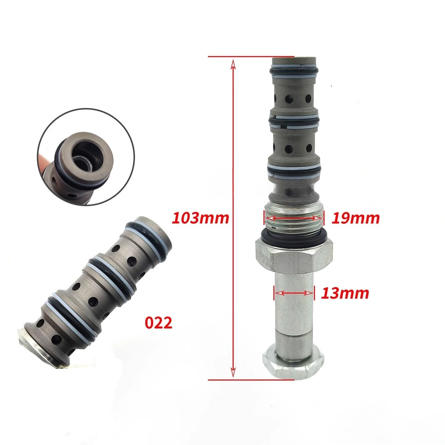 Suitable for XCMG 60, 65, 80, 150, 210, Lovol, Longgong, and Zoomlion excavators Rotary Pilot Solenoid Valve Spool