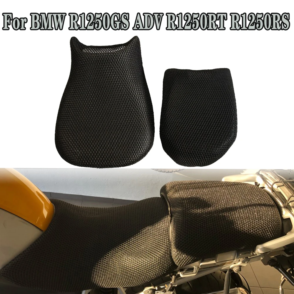 

For BMW R1250GS ADV R1250RT R1250RS 2022 R1200RT Motorcycle Rear Seat Cowl Cover Waterproof Insulation Net 3D Mesh Protector