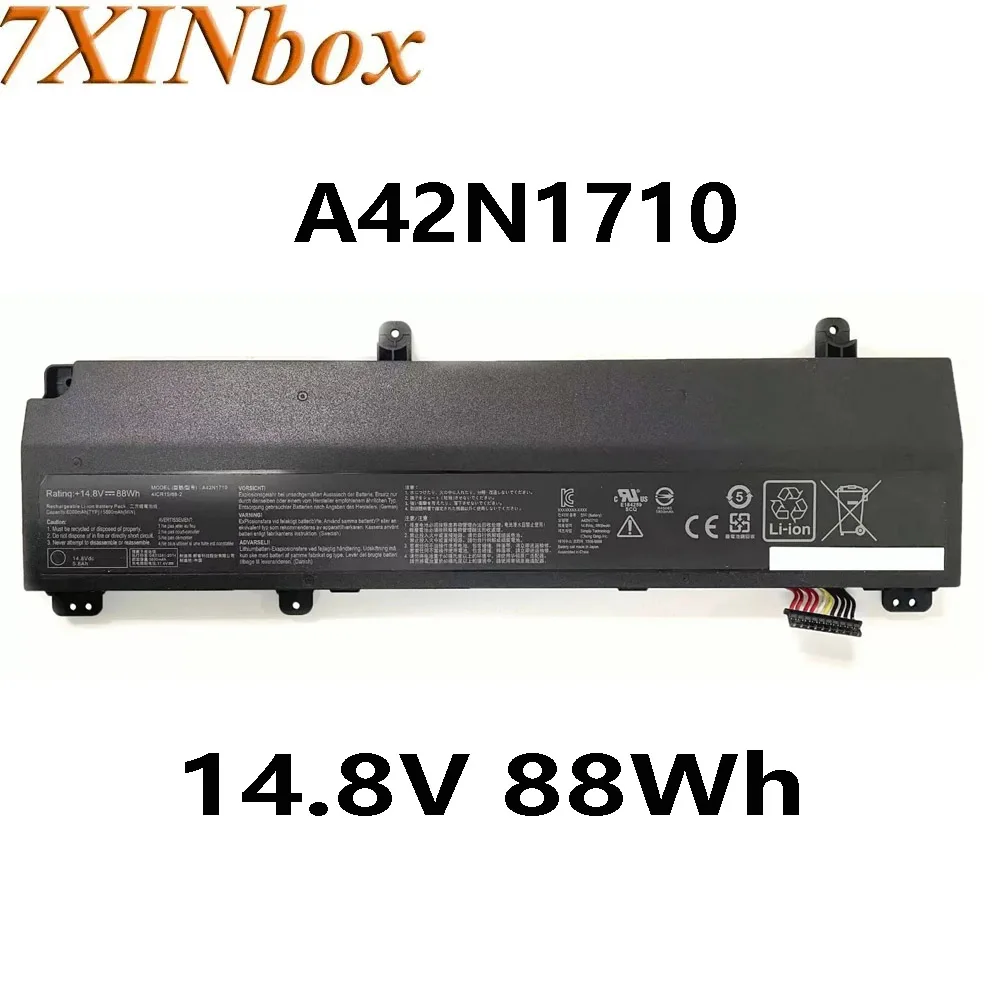 

7XINbox A42N1710 14.8V 88Wh Laptop Battery A42Lj5H for Asus GL702VI GL702VI-1A 0B110-00490000 A42LM5H Series