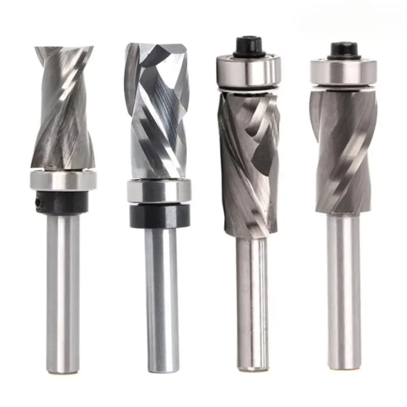 Solid Compression Flush Trim Router Bit 1/4 Inch Shank Top Bearing Pattern/Plunge Flush Trim Router Bit