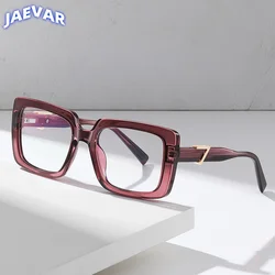 New Fashion Plate Blue Light Blocking Women's Glasses Frame Large Square Frame Optical Prescription Eyeglasses For Women BC910