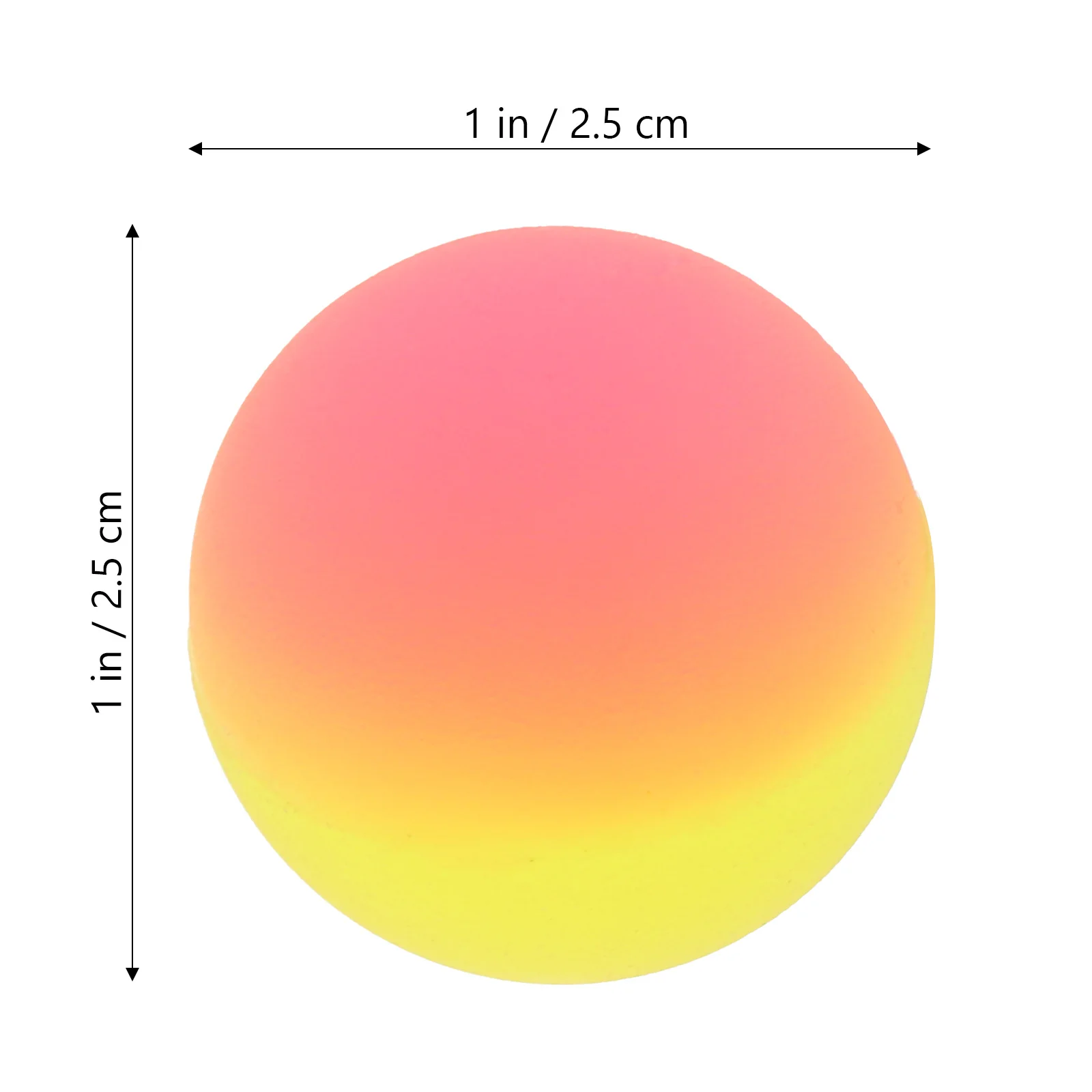 30 szt. Dwukolorowe elastyczne piłeczki skaczące plastikowe zabawki dla dzieci pływające tęczowe małe piłeczki zabawki do gier