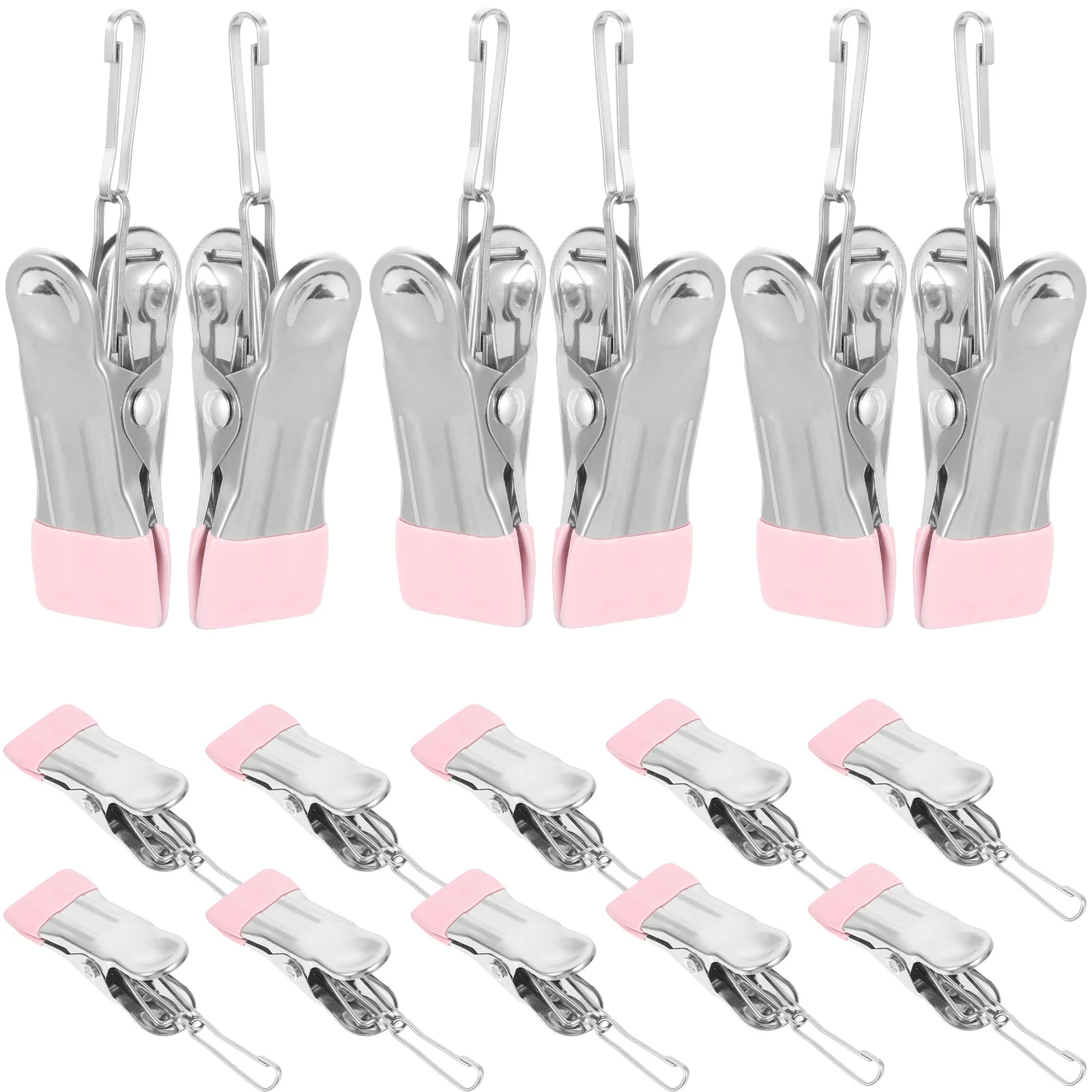 

20Pcs Windproof Clothes Pegs Non-Slip Clothespins Clips Strong Grip Clothesline Clothes Drying Clips for Laundry Room Quilts