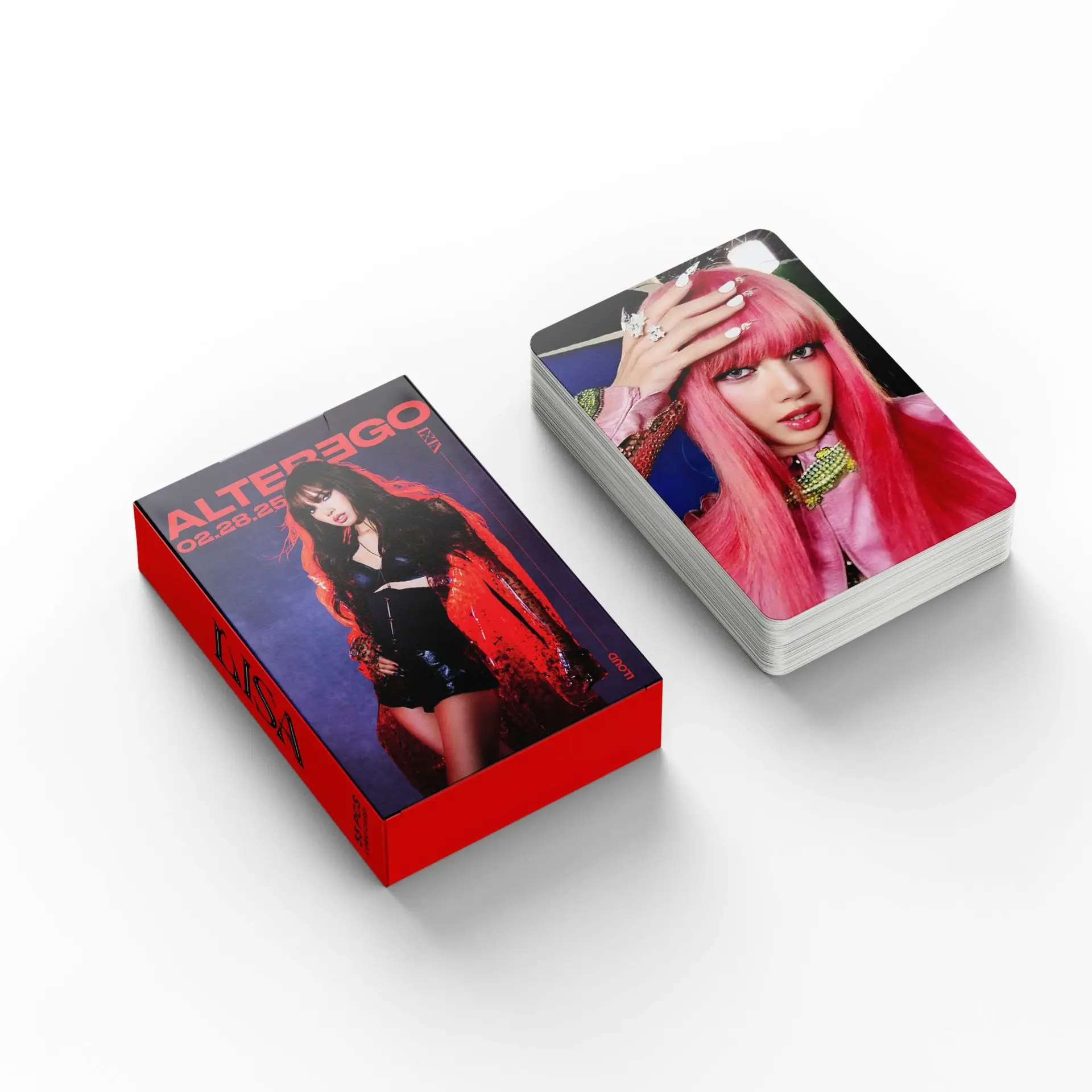 55 قطعة BP LISA Alter Ego Album المشاهير مروحة جمع بطاقة بريدية بطاقة الصور LOMOCard المنتجات الثقافية والإبداعية