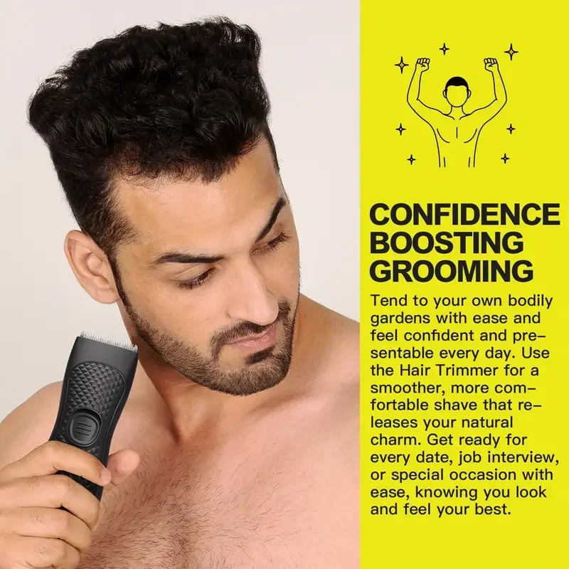 Body Hair Trimmer For Men, Electric Ball Trimmer Men, Groin Shaver For Men, Pubic Hair Groomer, Wet Dry Grooming Machine