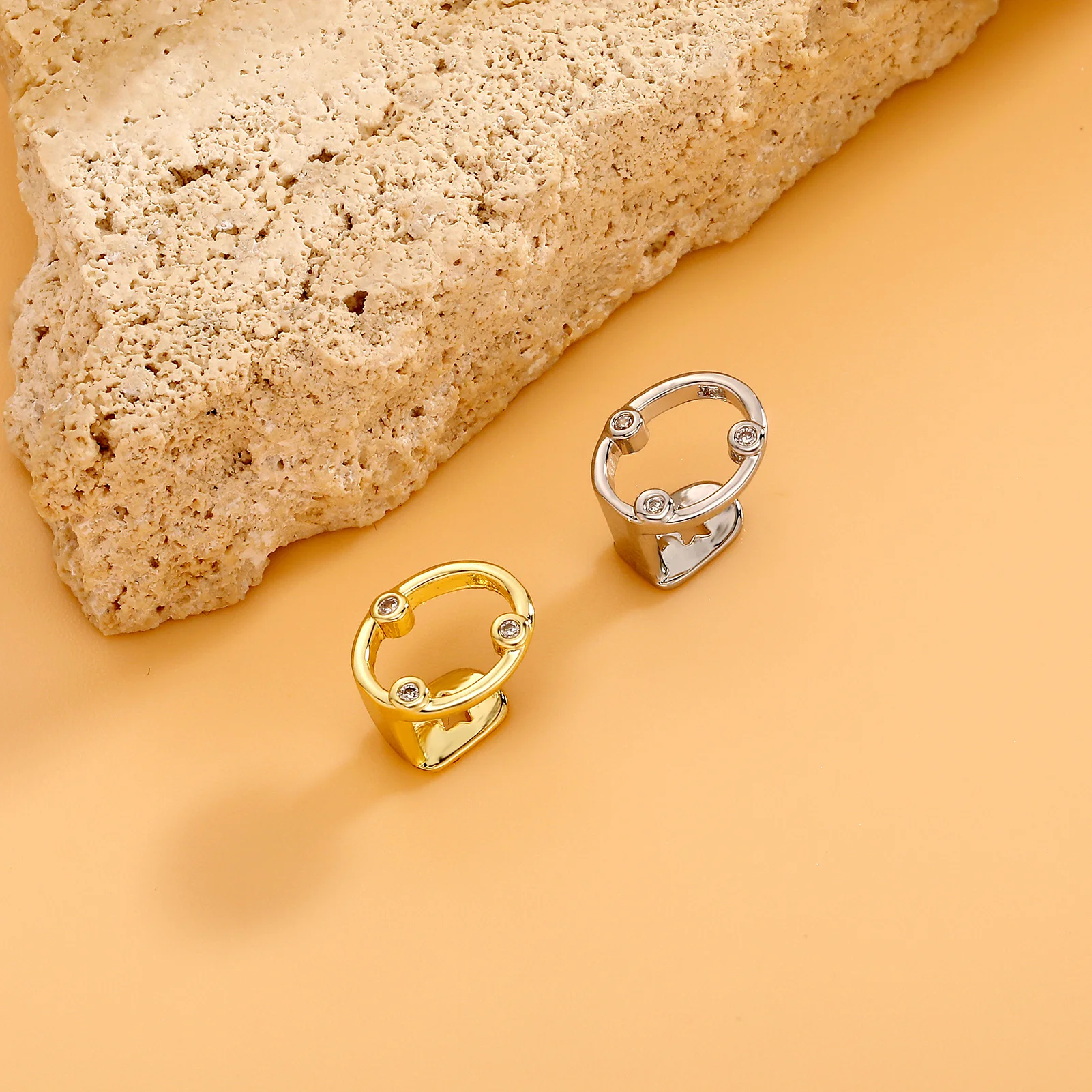 TOPGRILLZ خمر كلاسيكي واحد مثلج خارج الزركون سحر الجوف Y2K الأسنان Grillz الهيب هوب تشيكوسلوفاكيا حجر الأسنان قبعات لمجوهرات الفم #4