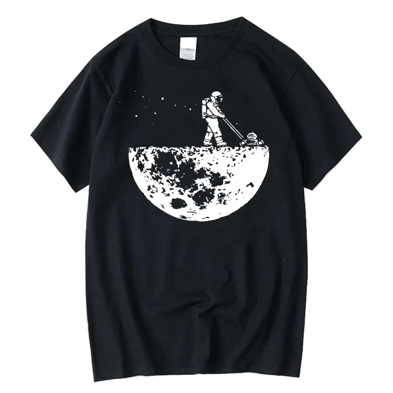 originality new style Summer Men T-shirt High Quality 100% Funny Cotton Lunar Cleaner Printing Casual Cool Loose O-neck Hop Tes