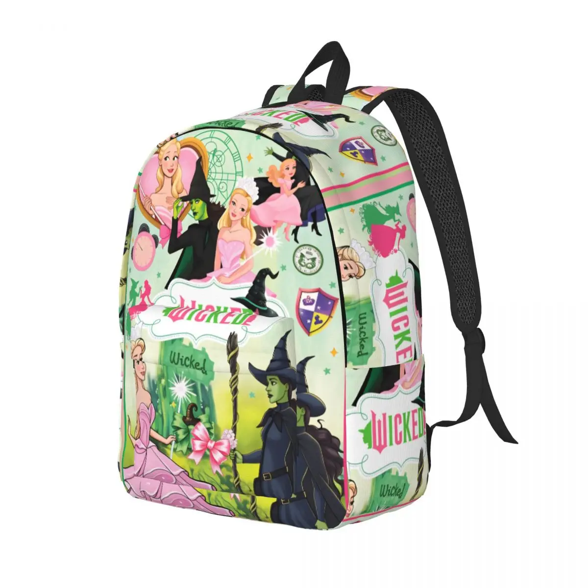 Wicked For Good for Teens Student School Book Bags Witch Wizard Fantasy Canvas Daypack Middle High College Travel