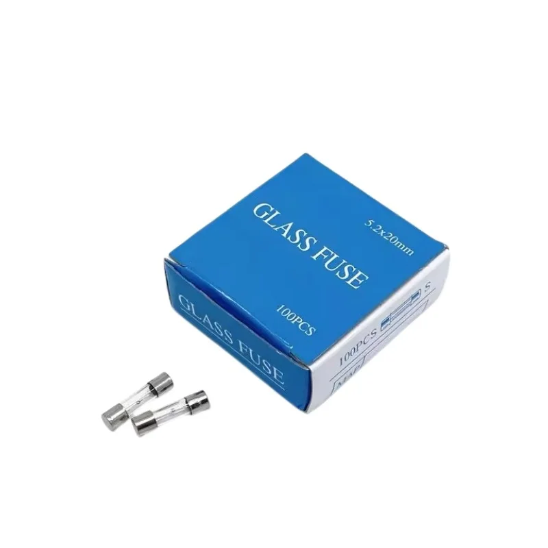 100PCS/Box Glass Fuse Time-Leg (0.5A-15A)250V 5X20MM 6X30MM For Home Appliance/TV Delay