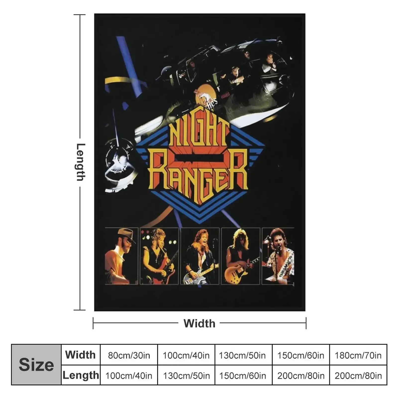 2022 the night ranger tour Throw Blanket Luxury St valentine gift ideas Soft Plaid Bed covers Custom Tourist Blankets