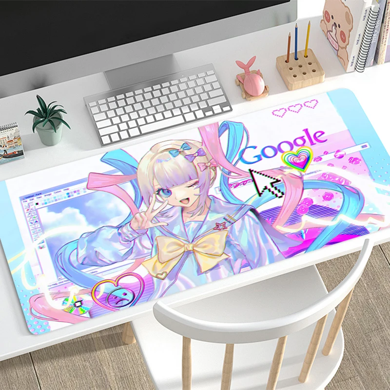 Mousepad Needy Girl Overdose Office Computer Desk Mat Keyboard Mouse Pad Laptop Cushion Large Non-slip Deskpad PC Anime Mousepad
