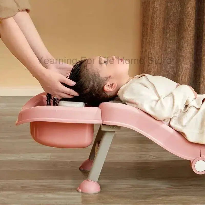 

Household Foldable Childrens Minimalist Shampoo Chairs Design Recliner Stool Modern Shampoo Chairs Comfort Furniture