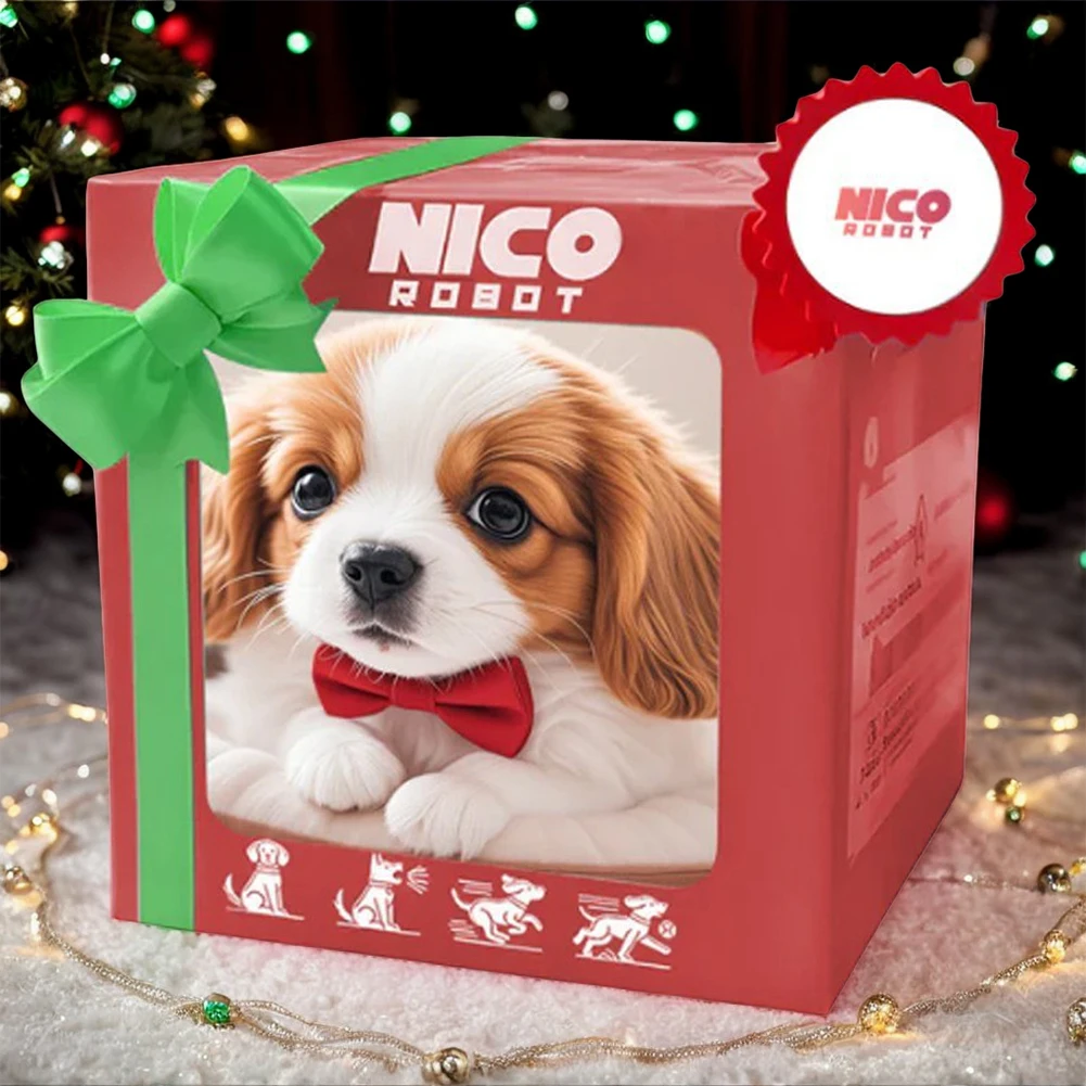 Robô eletrônico cão interativo brinquedo de pelúcia filhote de cachorro acts como um filhote de cachorro real bonito andando cão latido cauda balançando para meninas meninos