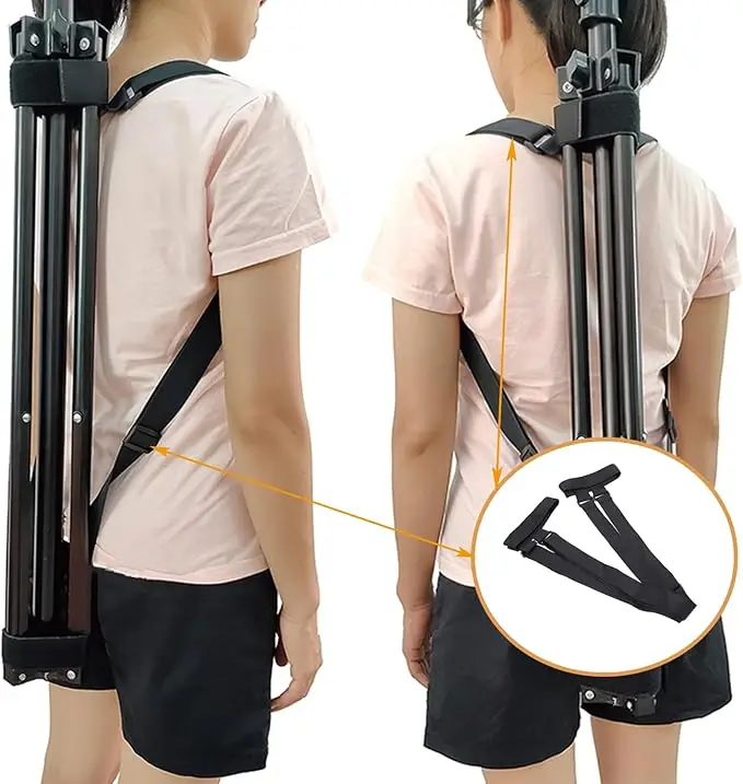 حزام ظهر لحمل الكتف على لوح التزلج، حزام مدمج قابل للتعديل ومريح للطوابق وحزام للرياضات الخارجية على الجليد