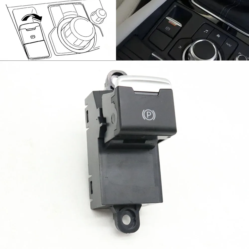 

G46C66EP0 AJM80S007 Emergency Electric Parking HandBrake Control Switch P Button For Mazda 3 Axela BN BM 6 Atenza GJ GL 2013-19