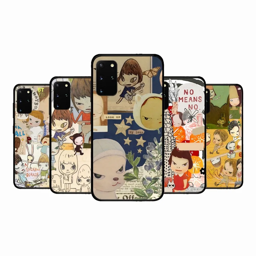 Y-Yoshitomo Girl Nara Phone Case For Samsung S 9 10 20 21 22 23 30 23 24 Plus Lite Ultra FE S10lite Fundas