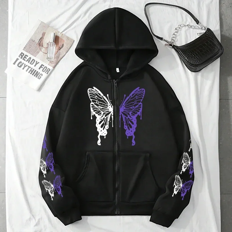 All Season Female Urban Casual Fashion Y2K Coats 2026 New Arrival Women's Hoodie High Grade Zip-up Sweatshirts Daily Sports Tops