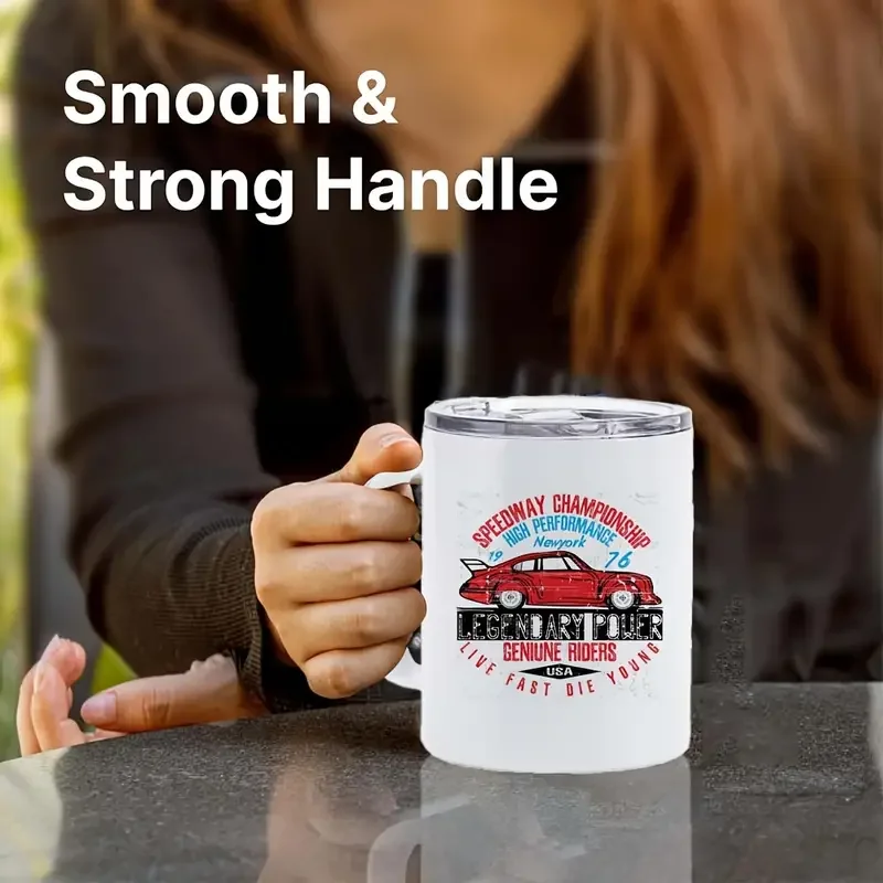 USA Warehouse 25 Pack 12 Oz Stainless Steel Sublimation Blanks Coffee Tumbler With Handle For Sublimation