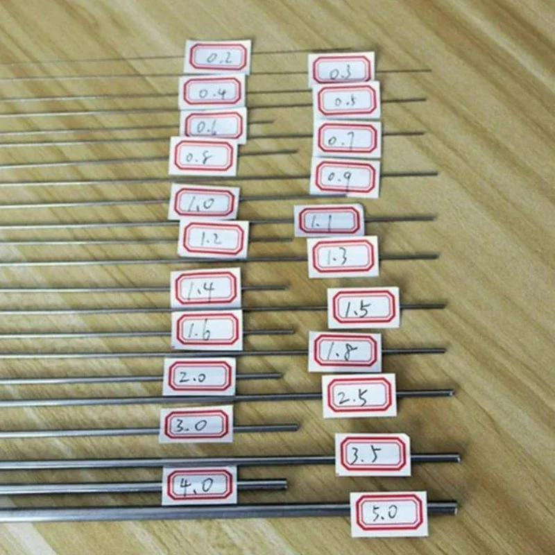 304 Edelstahl-Federstab 0,2/0,3-6mm Länge 500mm 6-40 Stück Elastischer Stahldrahtstab – Detail 5